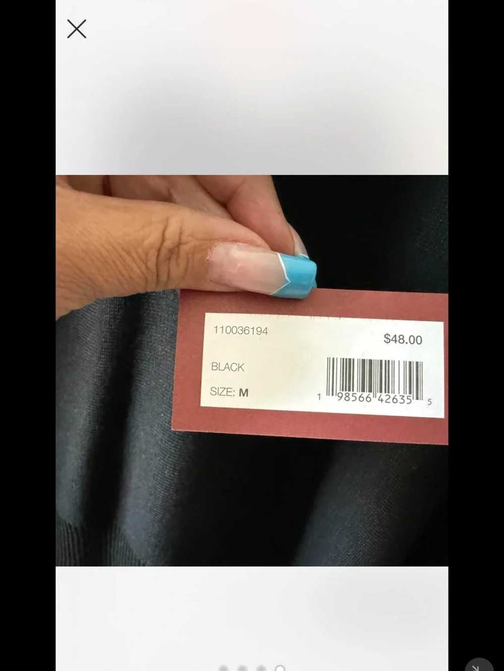 Scarlett Black Top with Red Label